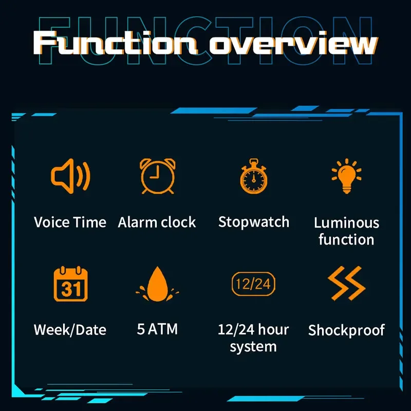 SANDA ساعة اليد رجل سيليكون شيك ساعة رقمية للرجال عرض كبير الطلب تاريخ الأسبوع ساعة منبه حزام مقاوم للماء ساعة إلكترونية