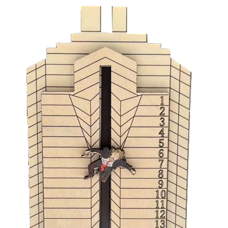 Gruber Falling Off Nakatomi Plaza, забавный календарь на Рождество и Хэллоуин, деревянный календарь обратного отсчета на Рождество, декор A
