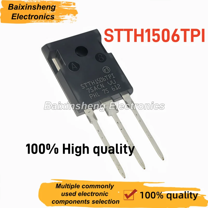 5/10PCS New STTH1506TPI TO-247 Insulated Hyperfast Recovery Diode 15A 600V Power Rectifier Diode For PFC Circuit
