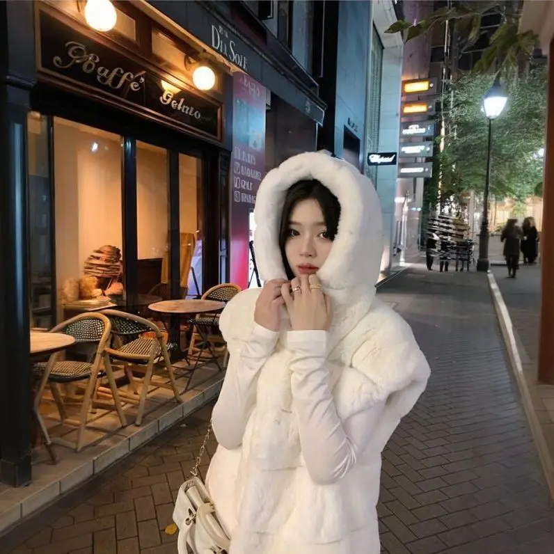 

Жилеты Жилеты Толстый женский жилет Формальный зимний пуховый многослойный плюшевый утолщенный стеганый жилет с полной подкладкой против замерзания Теплый