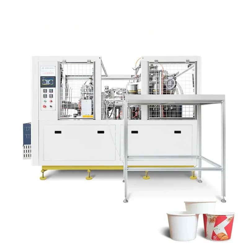 High Speed Paper Bucket Making Machine Fully Automatic Disposable Paper Bowl Machine Price Paper Bowl Forming Machine