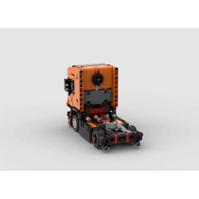 

MOC-155731 Classic New Flat-Nose Semi-Trailer Truck Building Block Model, 536 Parts, Birthday Toy Gift for Boys and Children