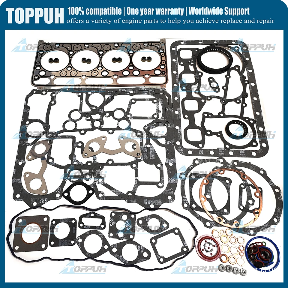 V2203 Full Gasket Set For Kubota Diesel Engine With Cylinder Head Gasket Bobcat S150 S160 S175 07916-29505(Direct injection)