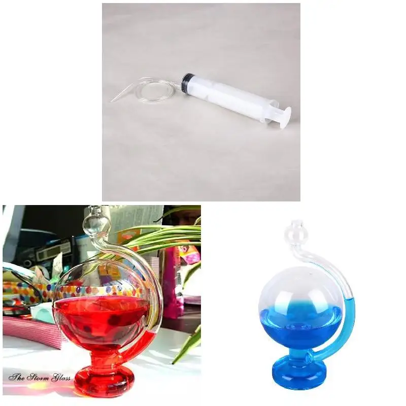 Inspired Glass Weather Storm Forecast Bottle Barometer Home Office DIY Decor Home Office Glass DIY Decor Weather Bottle