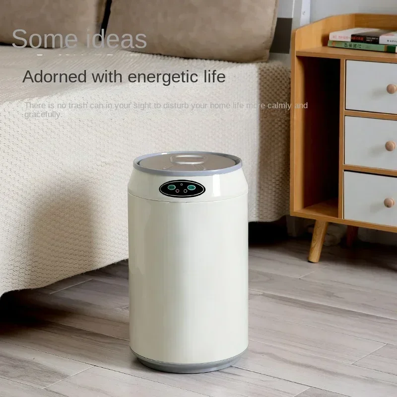 

Stainless Steel Cans Creative Smart Trash Can Fashionable and minimalist household garbage bin