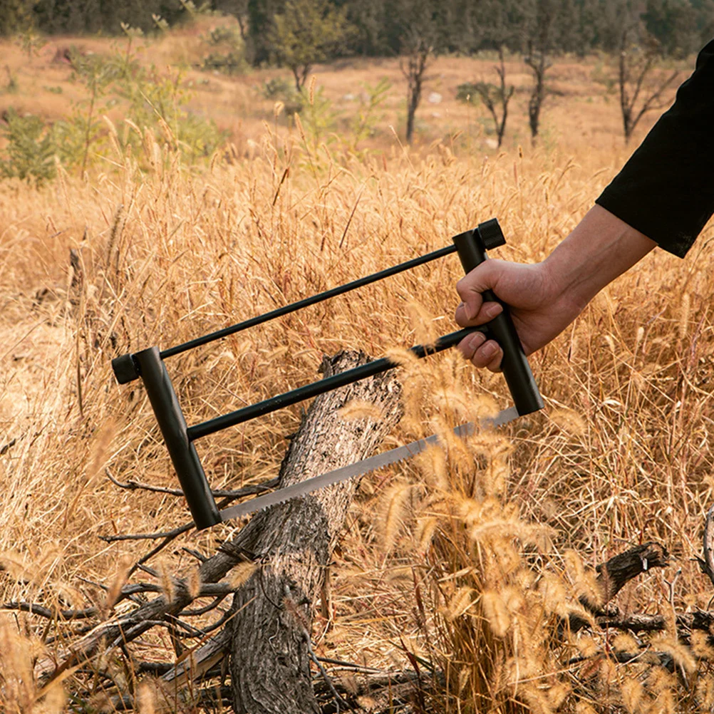 منشار قوس مدمج قابل للطي خفيف الوزن من سبائك الألومنيوم قابل للطي للتخييم في الهواء الطلق قوس صيد متعدد الأغراض للخشب #2