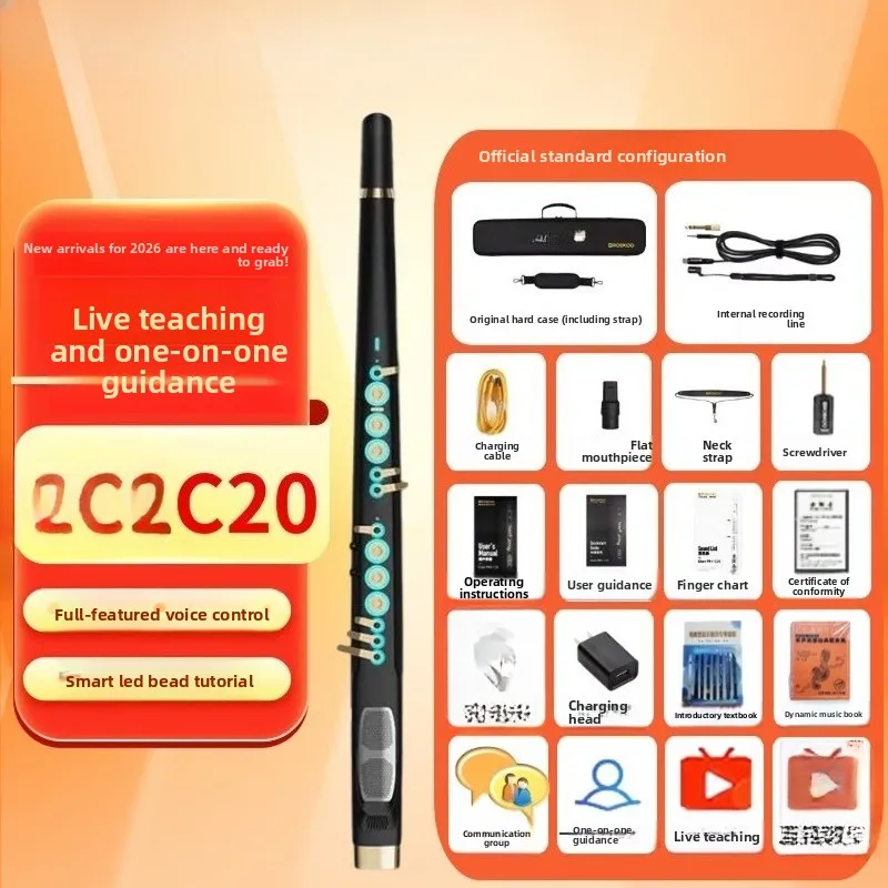 C20 true sampling domestic high-end intelligent electric blow , electric saxophone, flute, gourd silk musical instrument