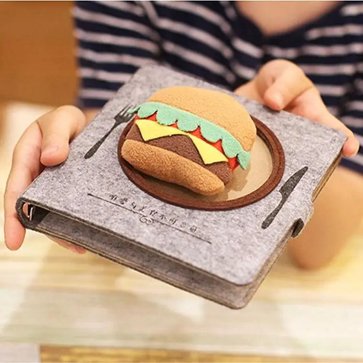 creative-gift-cultural-creative-food-lover's-notebook-korean-style-diary-book-ring-binder-fabric-storage-box-for-planners