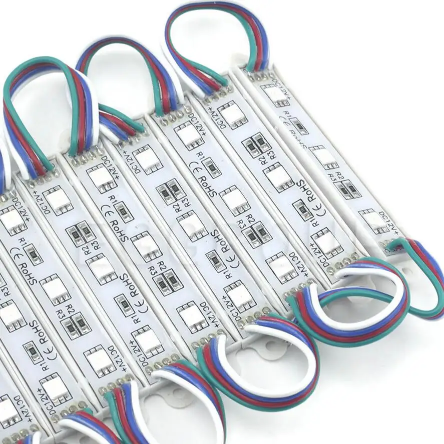 DC12V 5050 3LEDs RGB LED Module, IP65 waterproof RGB changeable led modules ,free shipping