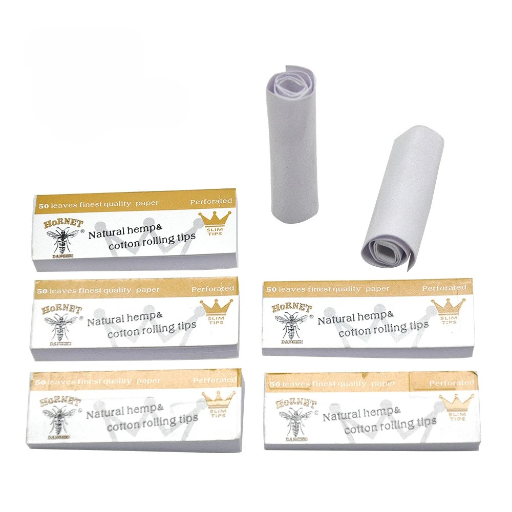 

Natural Unrefined Rolling Papers Filter Booklets Brown/White Papers Filter Tips 50 leaves/Booklets