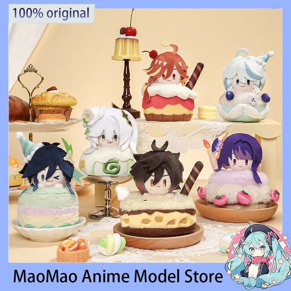 

Оригинальный плюшевый брелок miHoYo Genshin Venti Raiden Shogun Mavuika, игровая периферия, мультяшный рюкзак, кулон, каваи, подарок