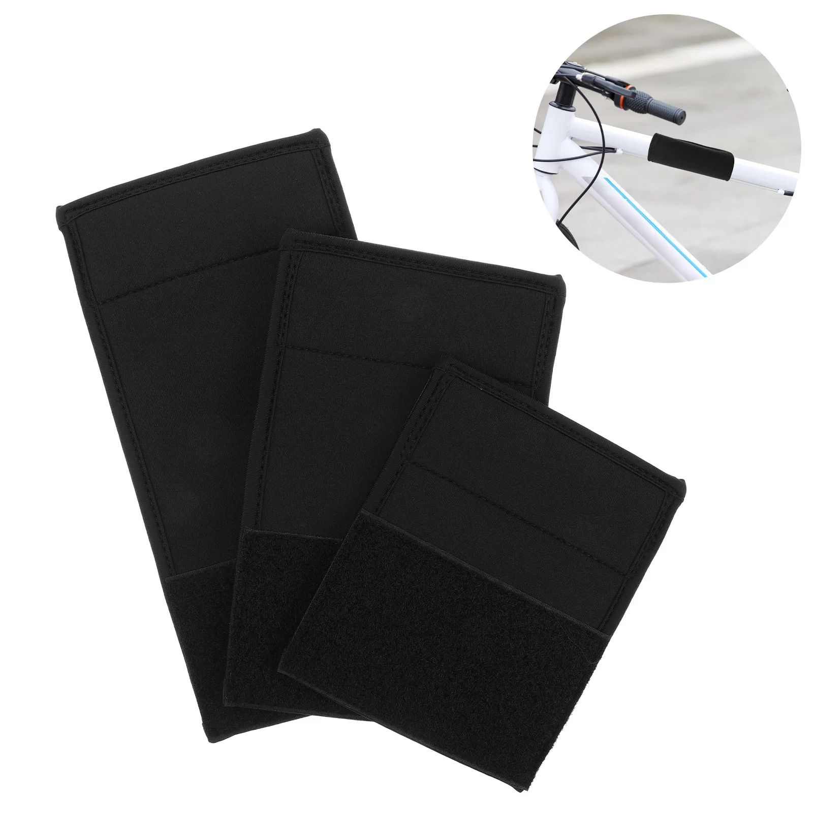 

1Set Neoprene Bike Frame Protector Cover Mountain Scratch Impact Resistant Bicycle Frame Protection Guard