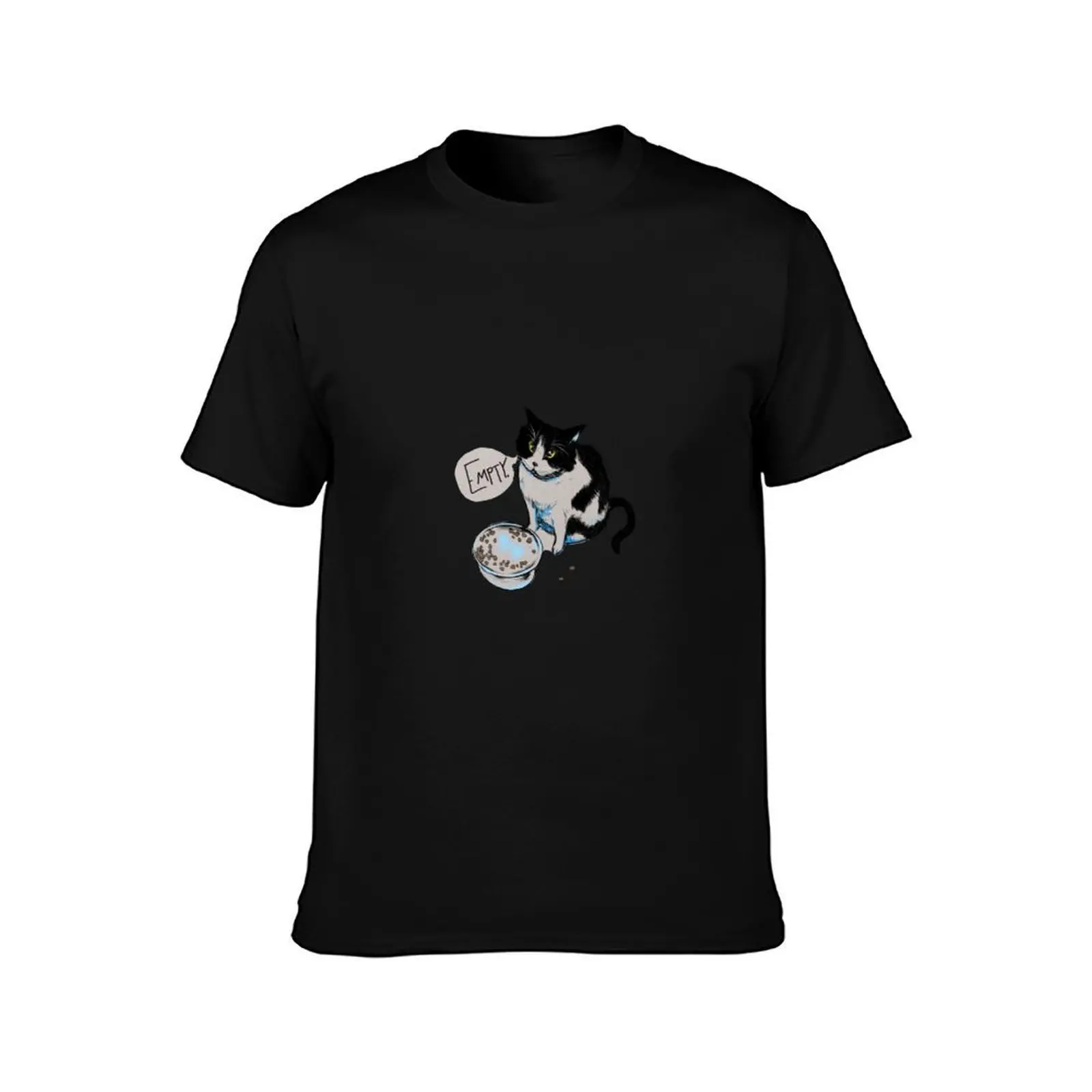 Empty Bowl Empty Stomach T-Shirt Big Size Short Sleeve Tee for Men