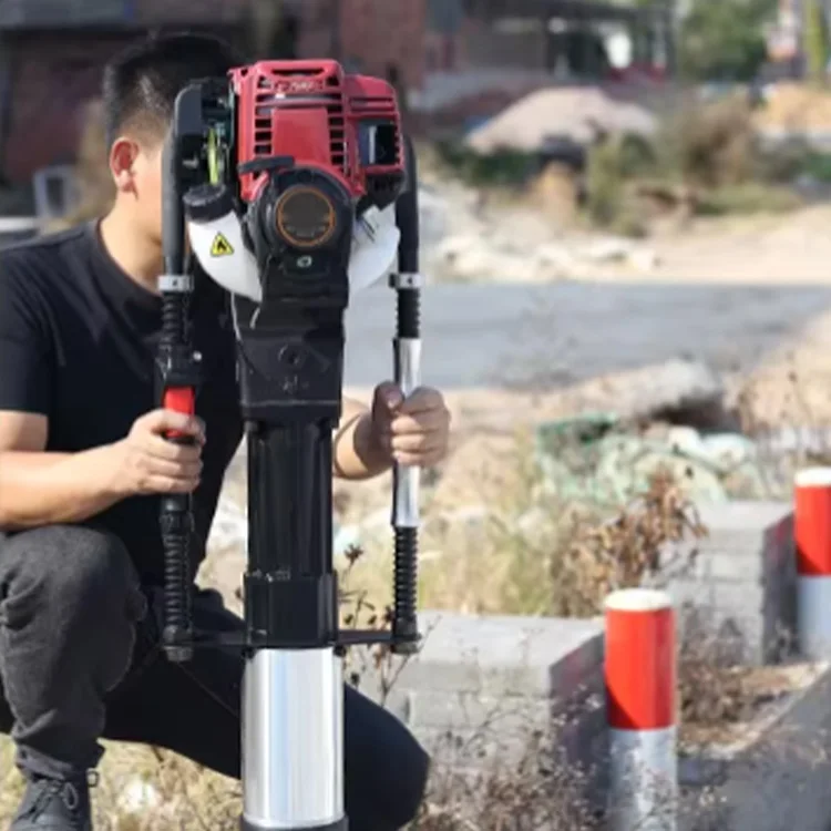 High Quality Post Pile Driver   Mini Pile Machine 4 Stroke Portable Hand Held Pile Driver