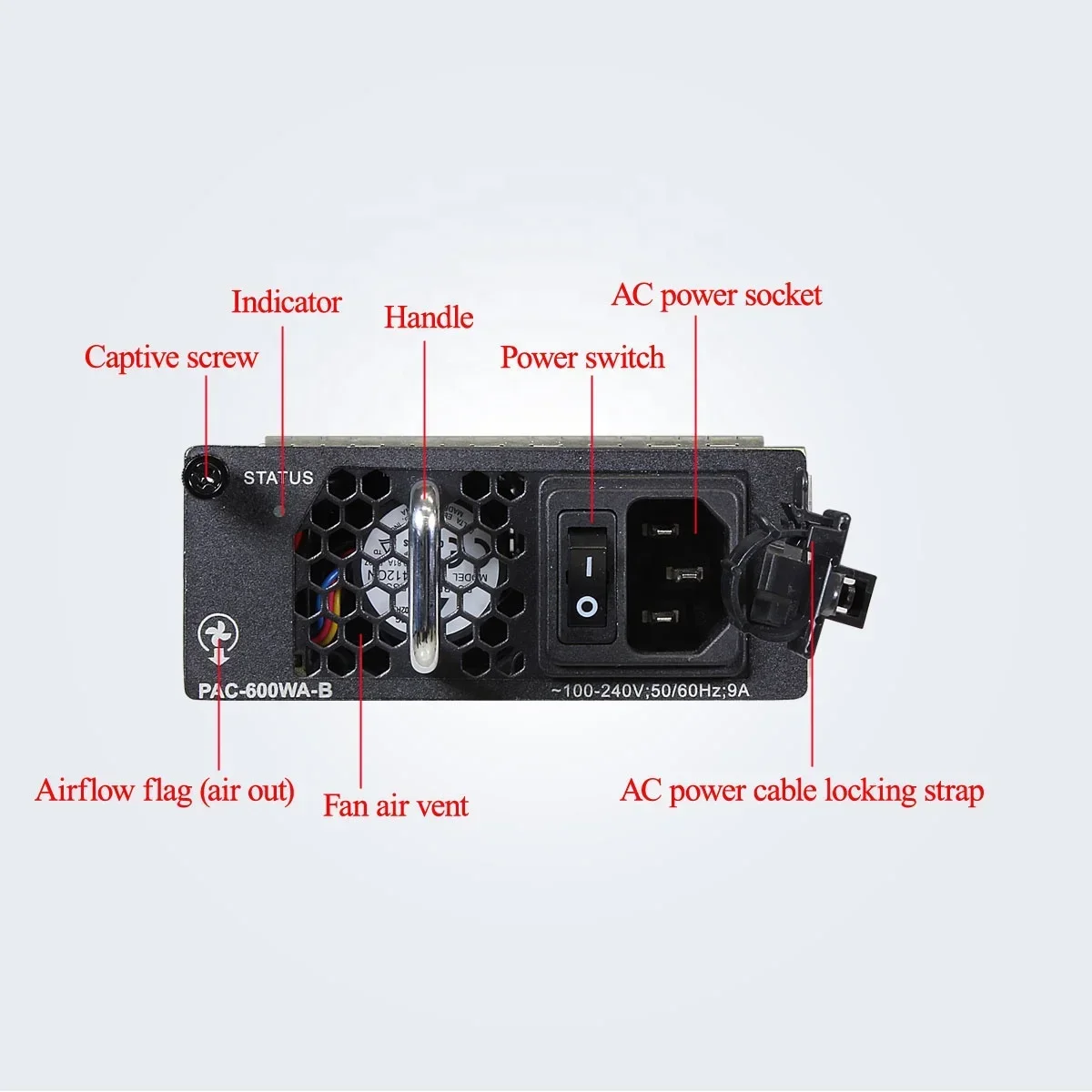 CE6800 600W AC Power Module PAC-600WA-B For Fast Delivery