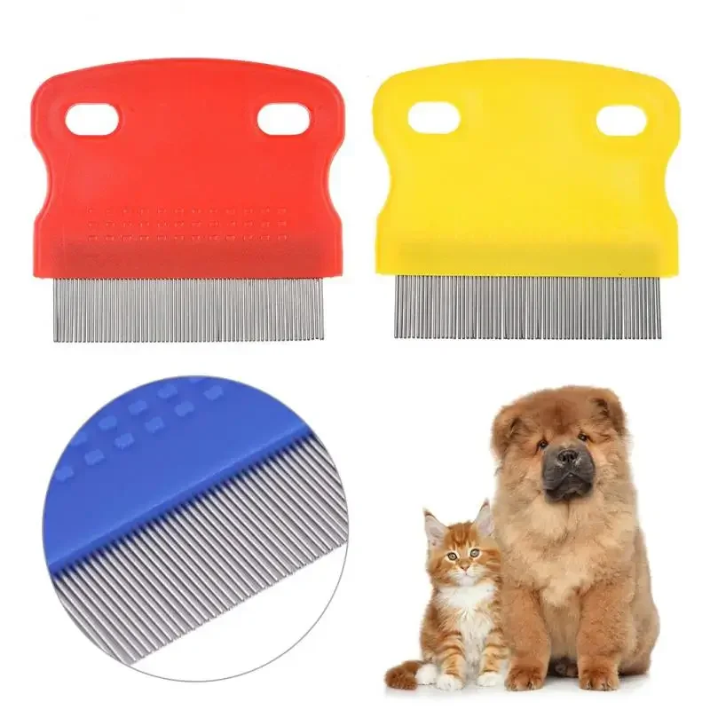 1pc Pet Dog Comb Remove Flea Hair Brush Hair Comb Puppy Cat Comb Dog Brush Multifunction Pet Grooming Stainless Steel