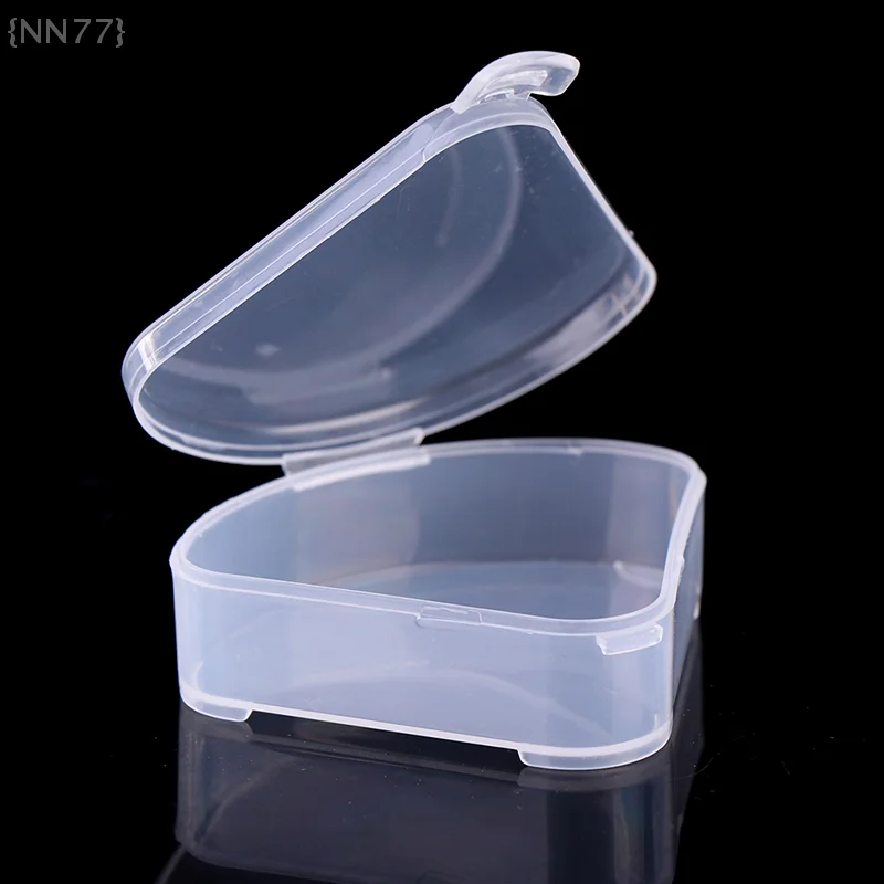 【No】1 pièces mallette de rangement d'éponge triangulaire Portable-sac cosmétique Transparent pour l'organisation des bouffées de maquillage