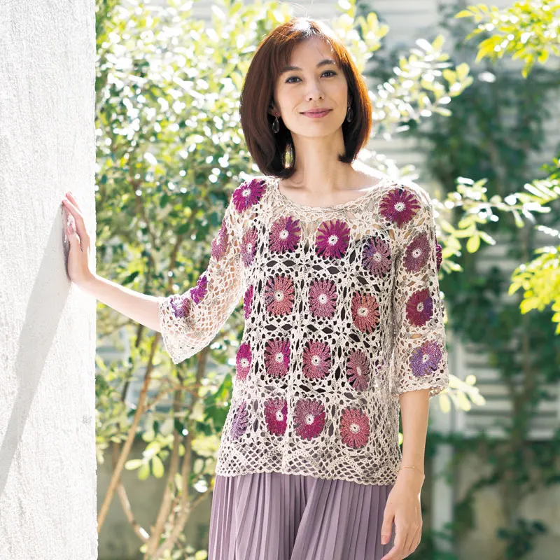 Beautiful Hand Knitting Vol.12 Spring And Summer Hollow Clothing Weaving Book Pullover Cardigan Pattern Crochet Tutorial Book