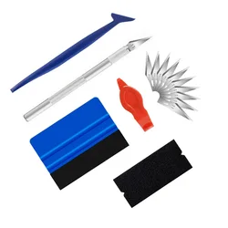 15Pcs/9Pcs Car Film Wrapping Tools Kit Vinyl Scraper Carbon Fiber Film Squeegee Spatulas Window Tinting Tools Car Accessories