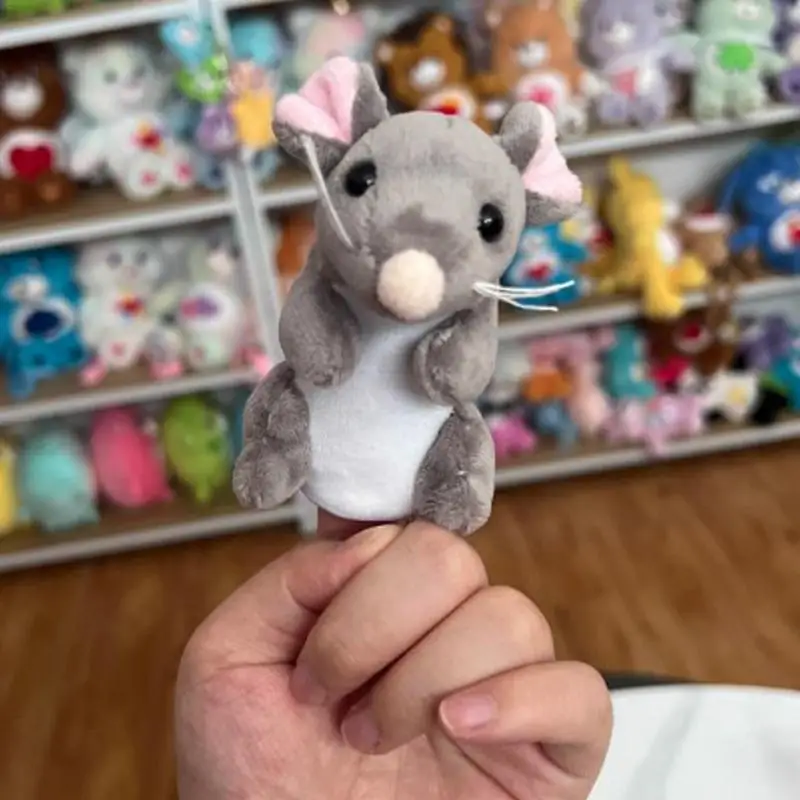 Mini Mice Finger Puppet Miękkie pluszowe lalki zwierzęce dla dzieci do odgrywania ról Tell Story Lalka z tkaniny Zabawka edukacyjna Prezent świąteczny