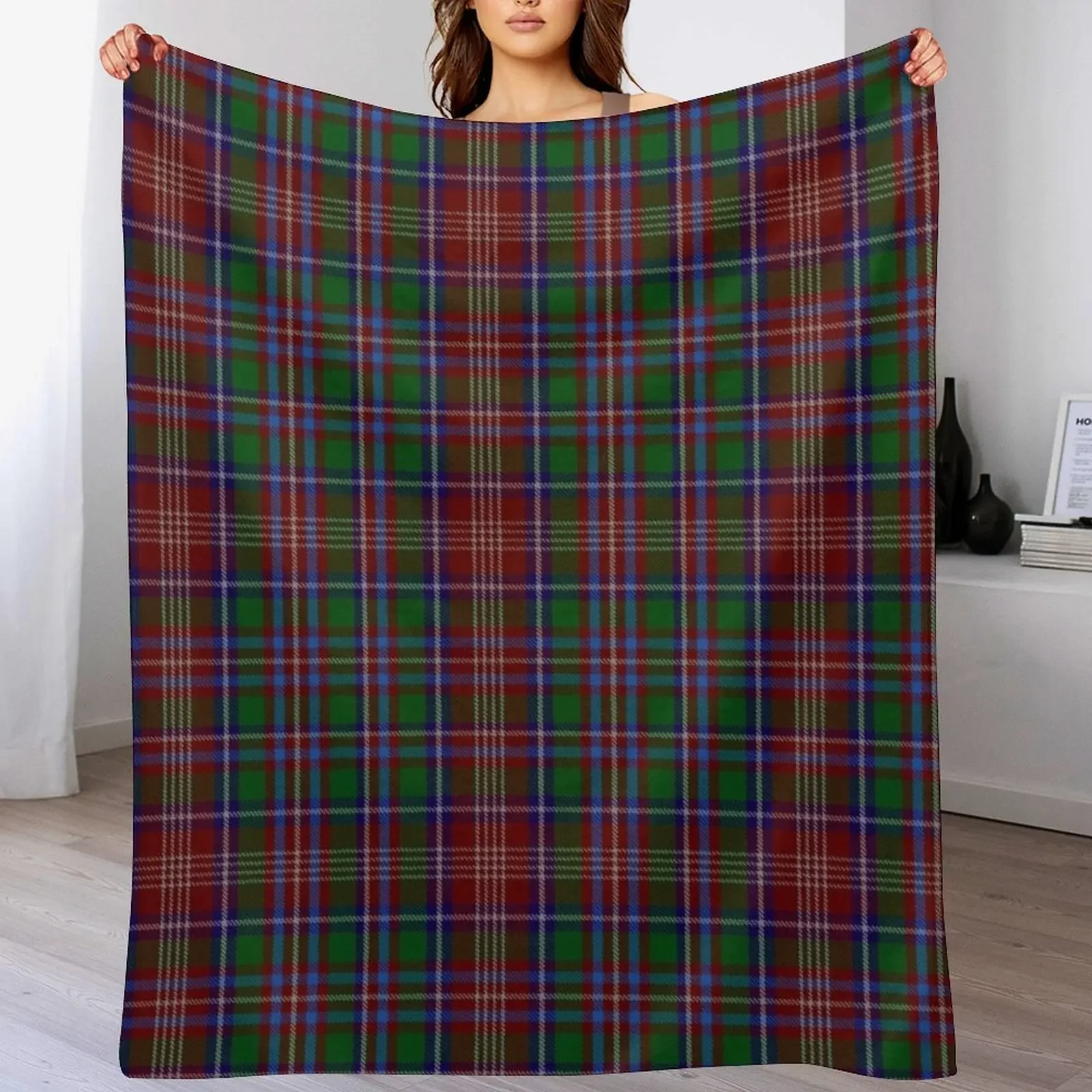 Ritchie Tartan Throw Blanket for sofa Decorative Throw Blankets