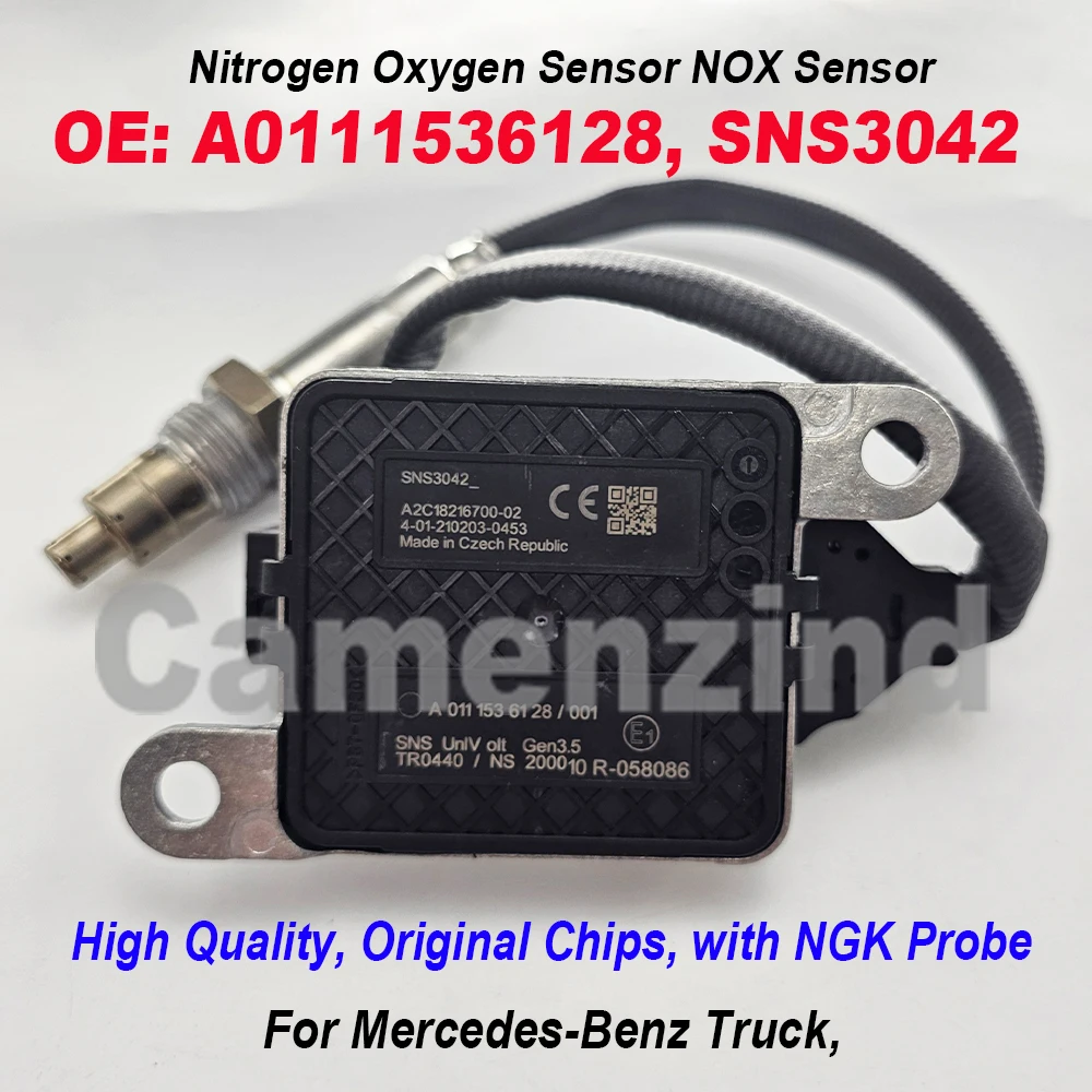 

High Quality A0111536128 0111536128 A0111535128 SNS3042 Nitrogen Nox Oxygen Sensor 24V for Mercedes-Benz Truck