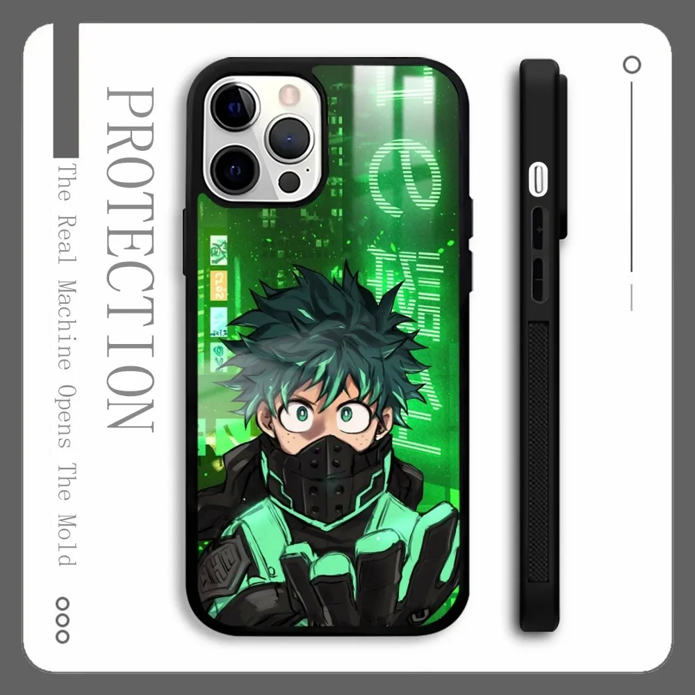 Deku M-My Hero A-Academia Phone Case For iPhone 16 15 14 13 12 11 Pro Max Plus Mini Magnetic Magsafe Wireless Charging Cover