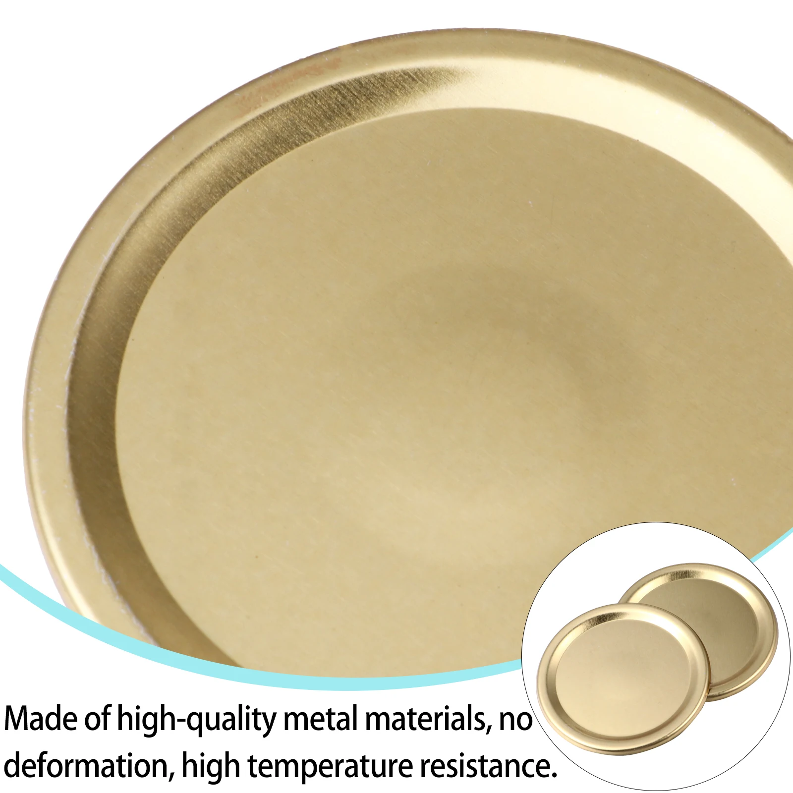 

24 Pcs Tinplate Cover Wide Mouth Jar Lids Metal Canning Replacement Airtight Cap Mason Ersatzdeckel