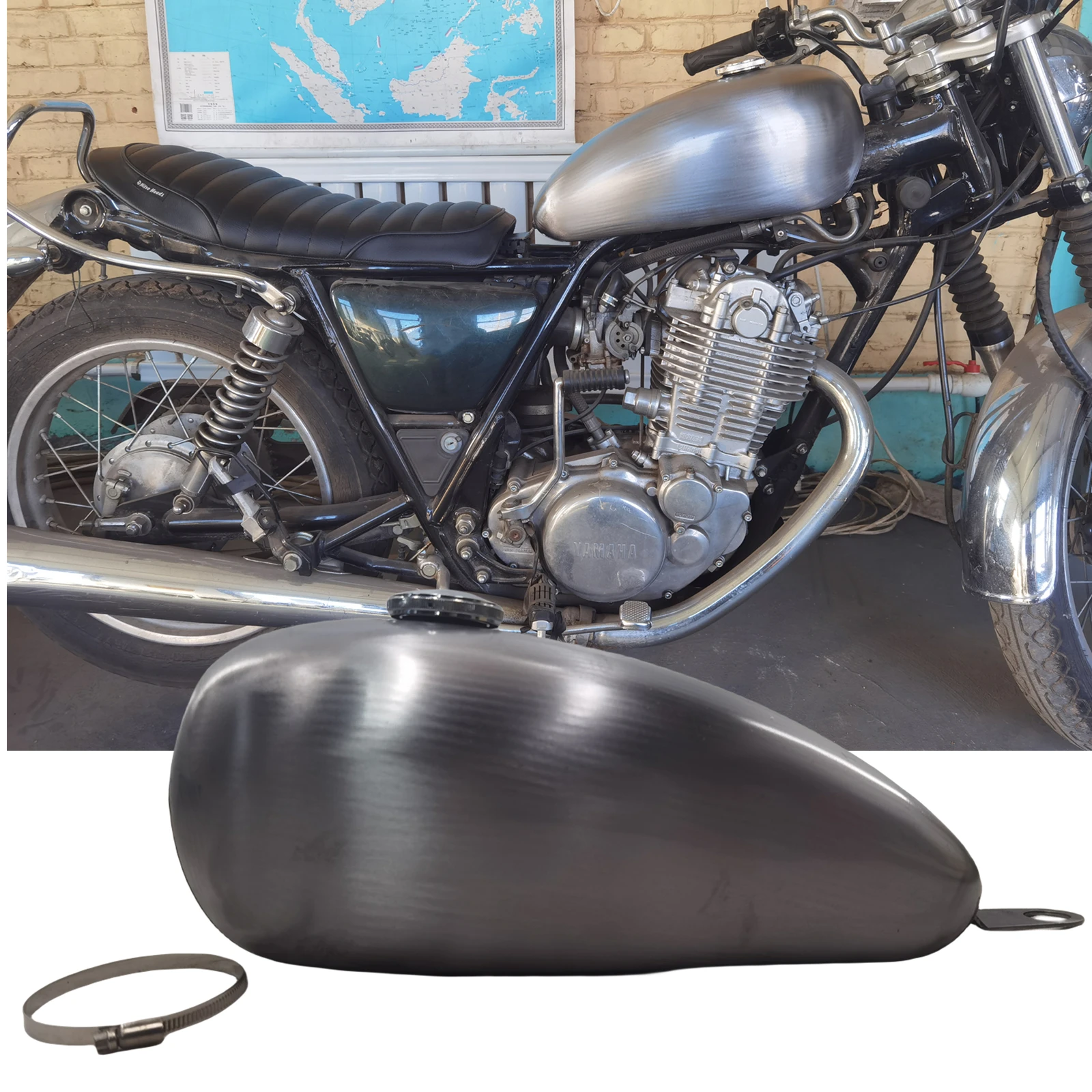 

For YAMAHA SR400.500 8L Motorcycle Petrol Fuel Tank