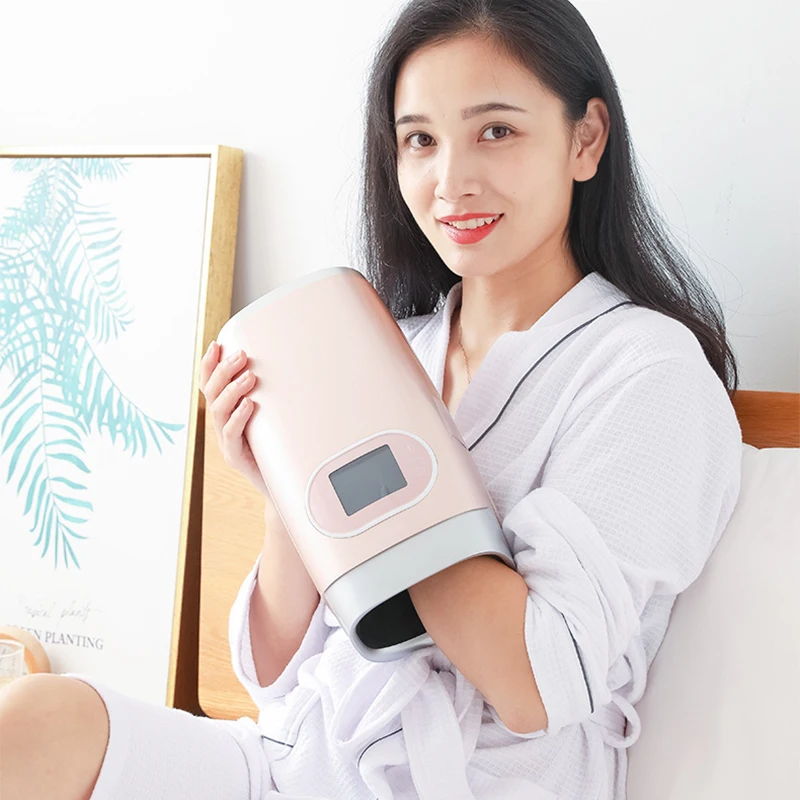 Dispositivo eléctrico de masaje de manos, masajeador de Palma de compresión de aire y calor, belleza para dedo, muñeca, Spa, relajación, alivio del dolor, regalo para novia