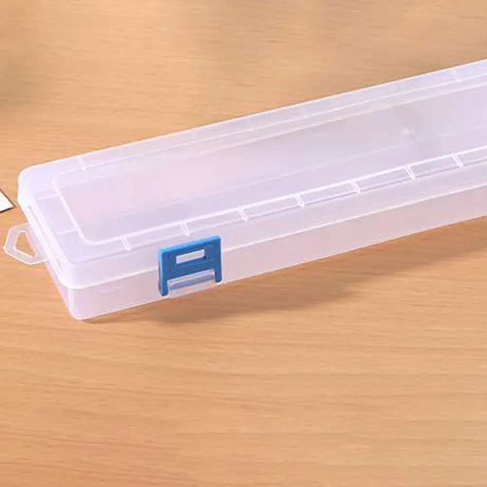 

4 Pcs Paintbrush Storage Box Transparent Case Portable Tool Boxes Handheld ganizer Watercolor Brush Holder Painting Accessories