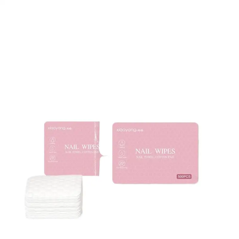 200/500 Pcs Nail Cotton Polish Remover Gel Clean Manicure Napkins Pedicure Lint-Free Wipes Cleaner Paper Pads Manicure Tool
