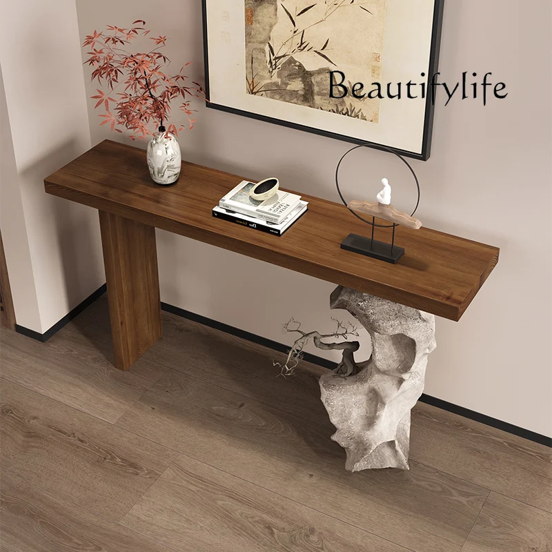 طاولة وحدة التحكم الأمريكية العتيقة تصميم وابي سابي طاولة وحدة التحكم الأنيقة في منتصف القرن مدخل الشرفة أثاث Stoliki Do Salonu