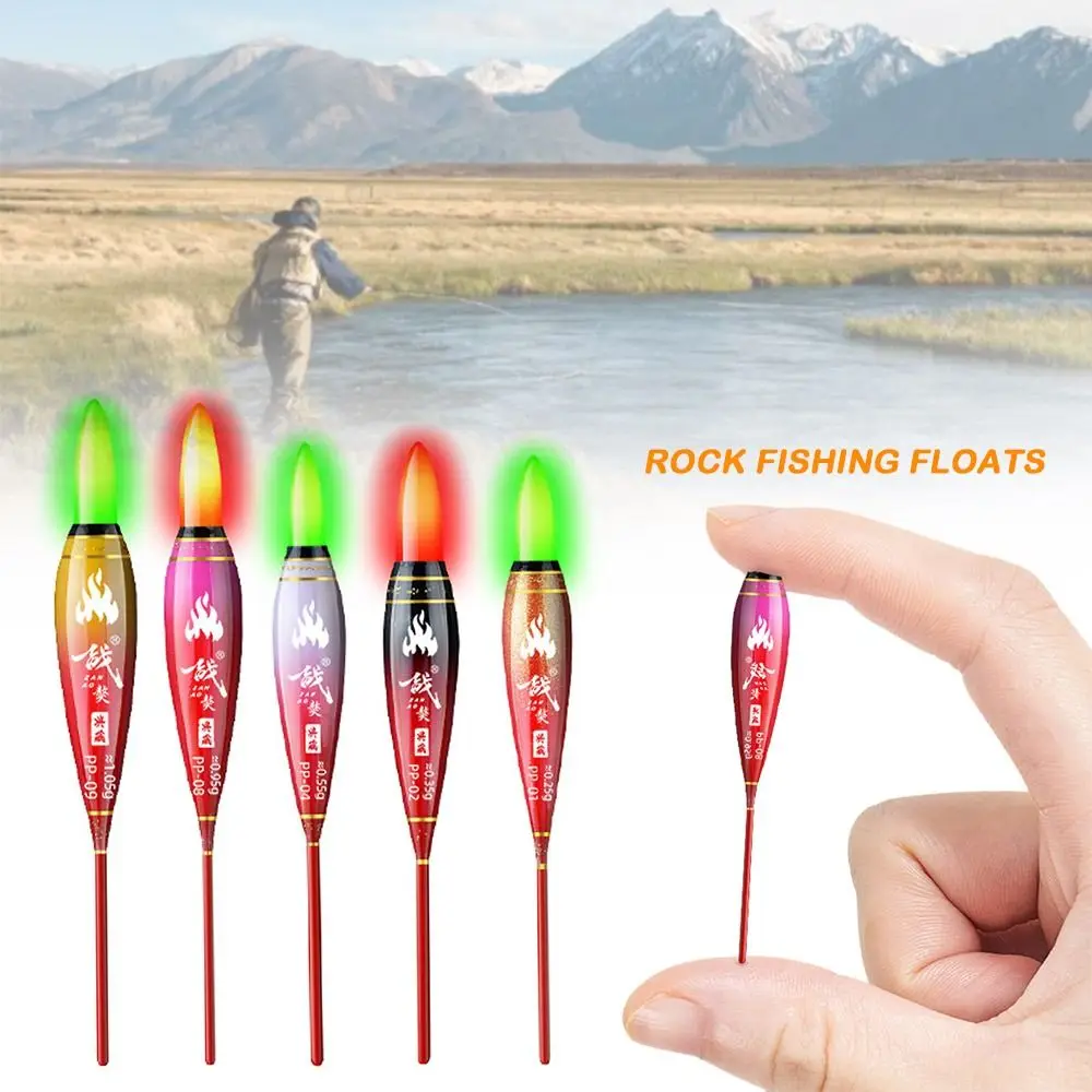 Slip Drift Tube Electronic Fishing float Buoy Strike Eye-catching Rock fishing Floats Green Light Indicator Bobbers Long Tail