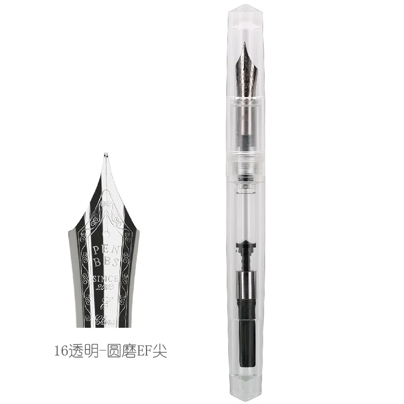 Imagem -06 - Caneta-tinteiro Penbbs Bonito Importado Transparente da Ming Tip Tinta f 05 Milímetros Nib Escritório Portátil e Material Escolar 491