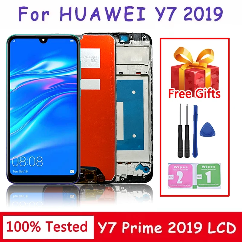 Pantalla LCD de 6,26 pulgadas para Huawei Y7 2019, piezas de repuesto para pantalla táctil Y7 Pro 2019, para Huawei Y7 Prime 2019 DUB-LX3 DUB-L23 DUB-LX1