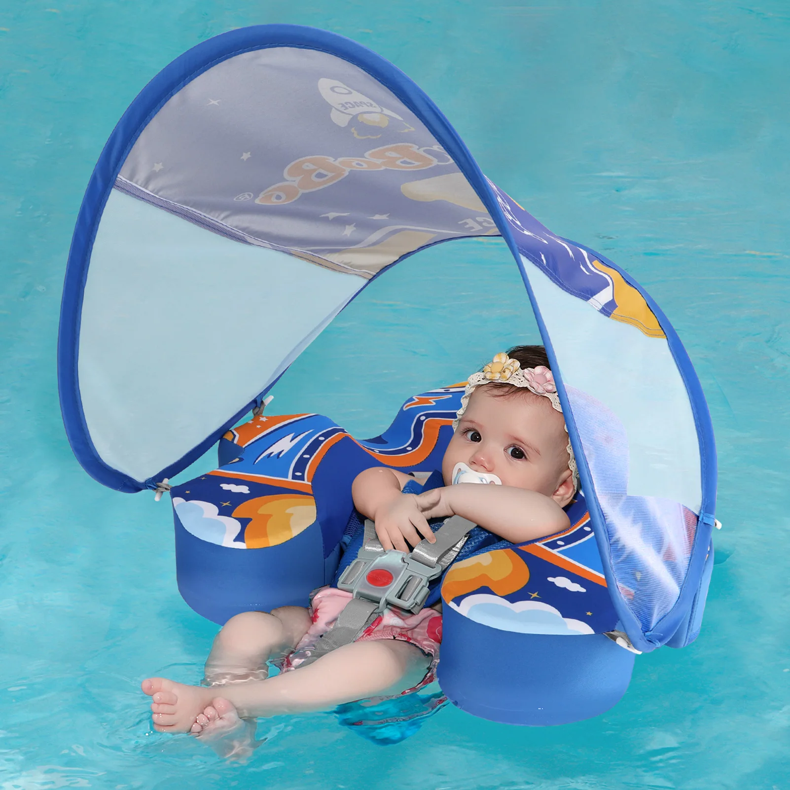 

Swimbobo New Style Non-inflatable Baby Swimming Seat Float Children Swim Ring Pool Safe Pvc Kids Non Inflatable Seat Floating