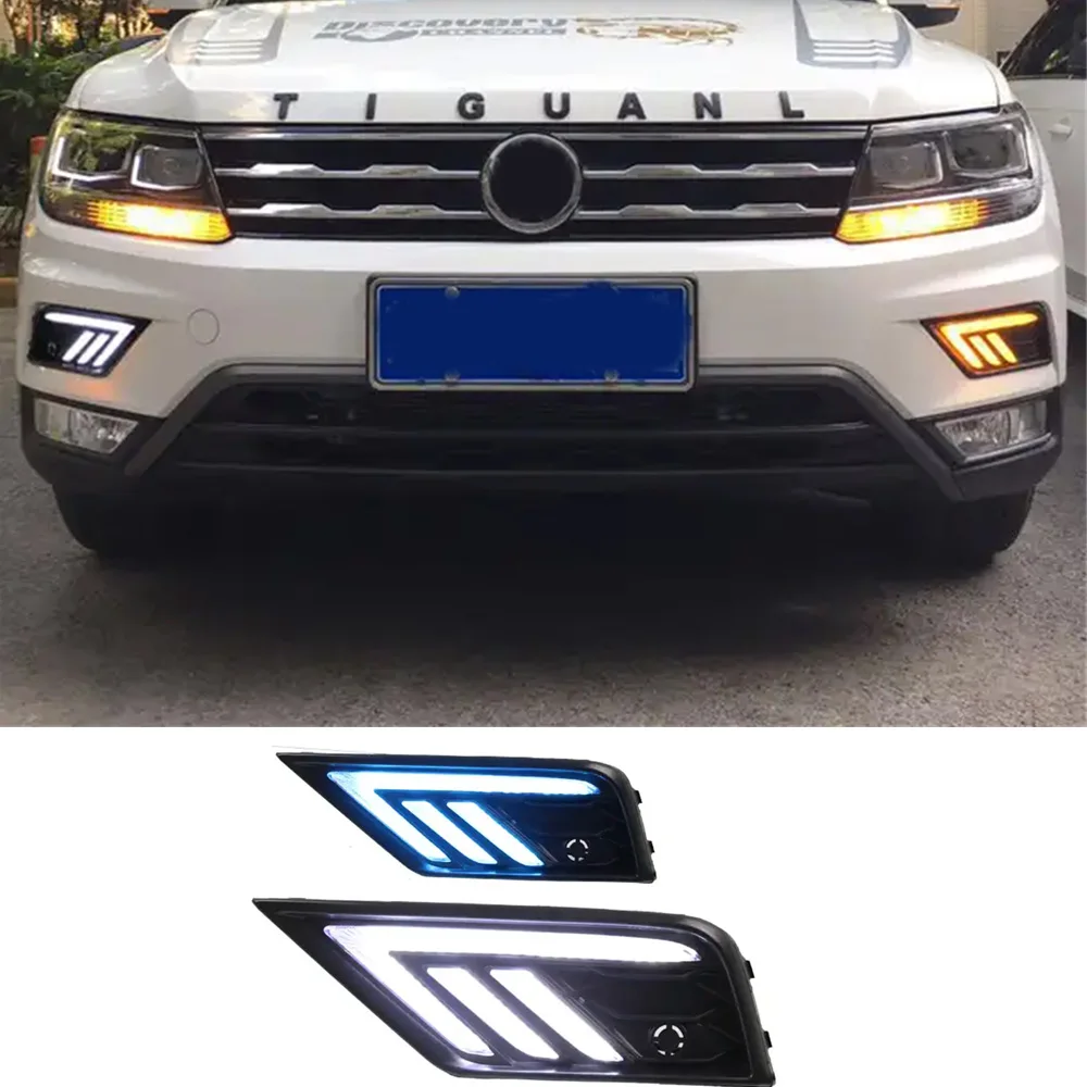 

Led Drl Daytime Running Light For Volkswagen Tiguan L Fog Lamp Drl 2017 2018