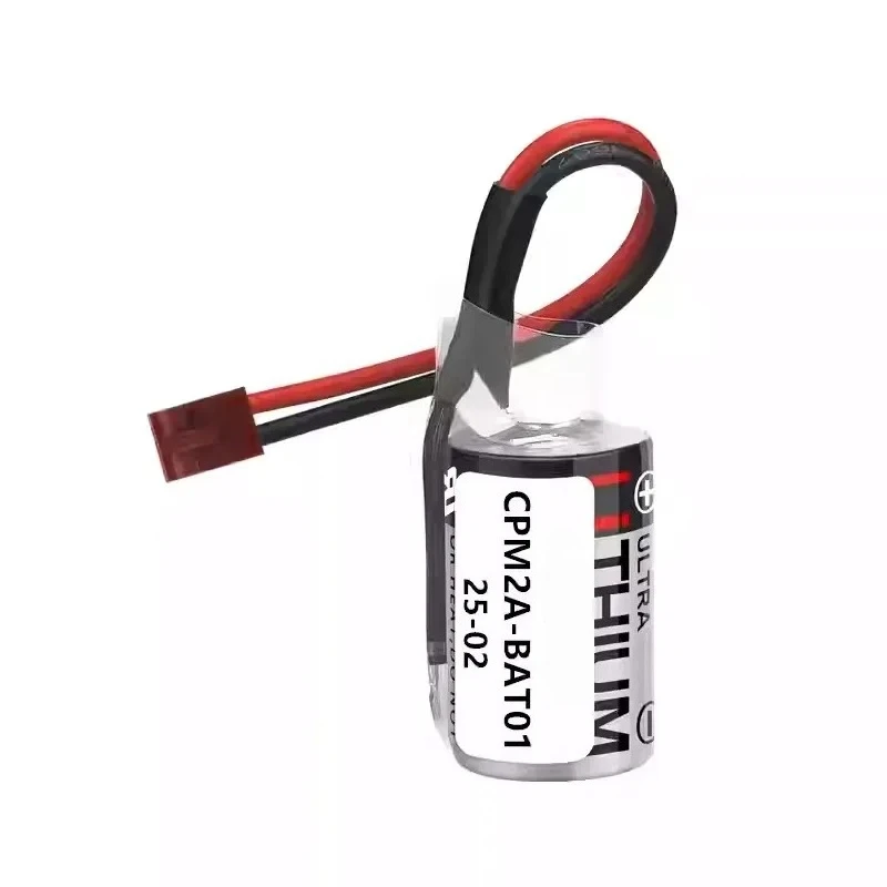 

(5-Pieces ER3V 3.6V Lithium Battery Replacement for CPM2A-BAT01 CPM2ABAT01 CPM2A CQM1H with Plug
