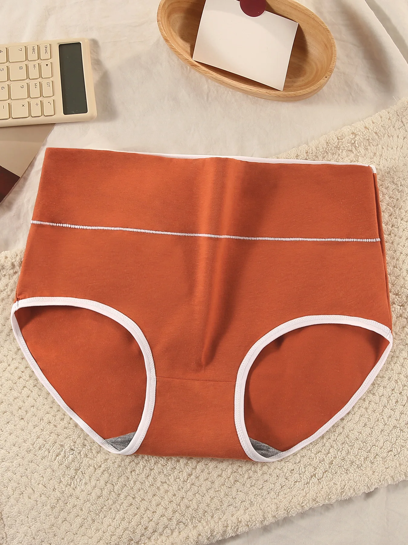 3pcs Pure Cotton High Waist Briefs Women Solid Basic Type Panties Girls Comfort… - Image 6