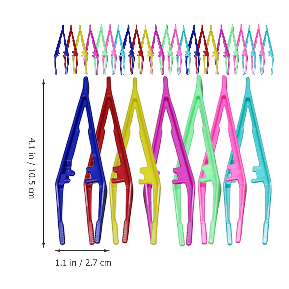 30 stuks wenkbrauwpincetten wegwerp plastic precisietip ergonomisch ontwerp kleine haarplukverzorgingsset voor vrouwen