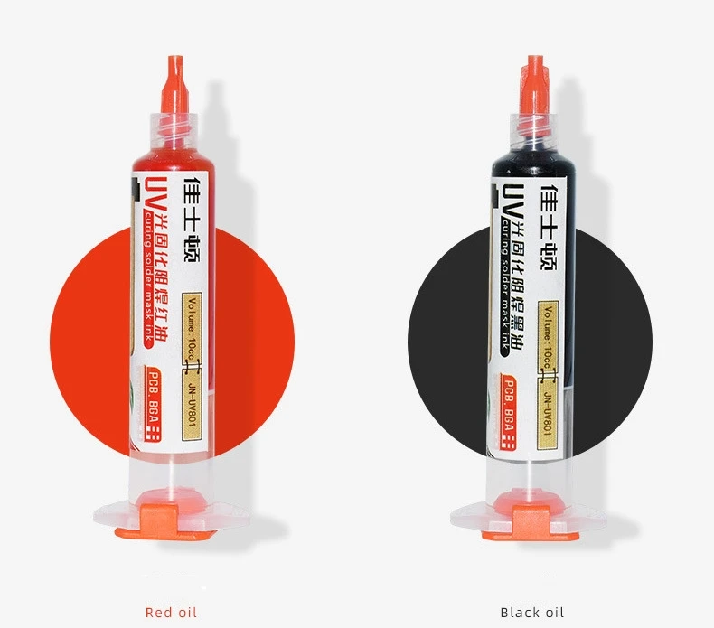 PCB BGA 회로 기판용 UV 경화 솔더 마스크 잉크, 절연 보호, 납땜 오일 용접 수리 도구, 10cc
