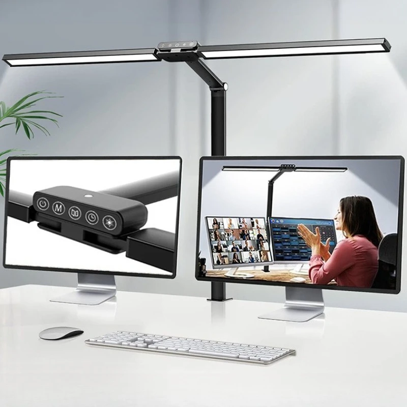 Iron Adjustable Desk Lamp Eye Protection Dimmable Table Lamps Stepless Dimming Study Lighting Light High Color Rendering Lights