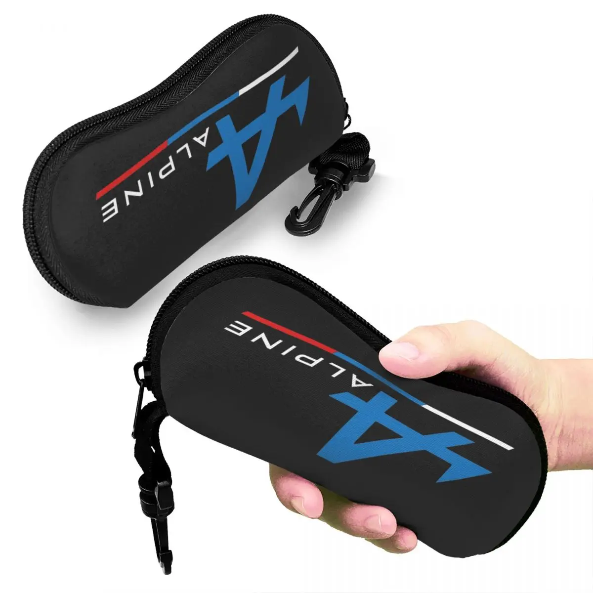 

Alpine Team Shell Glasses Case Portable Sunglasses Box Women Men Soft Eyeglasses Bag Pouch