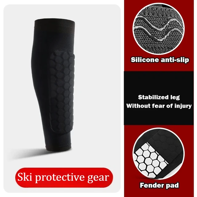 Ski Shin Guard Sleeves Pair, EVA Padded Anti‑Shin Bang Boot Bite Relief, Impact‑Absorbing Calf Protector for Skiing Snowboarding 3 Ski Shin Guard Sleeves Pair, EVA Padded Anti‑Shin Bang Boot Bite Relief, Impact‑Absorbing Calf Protector for Skiing Snowboarding 3