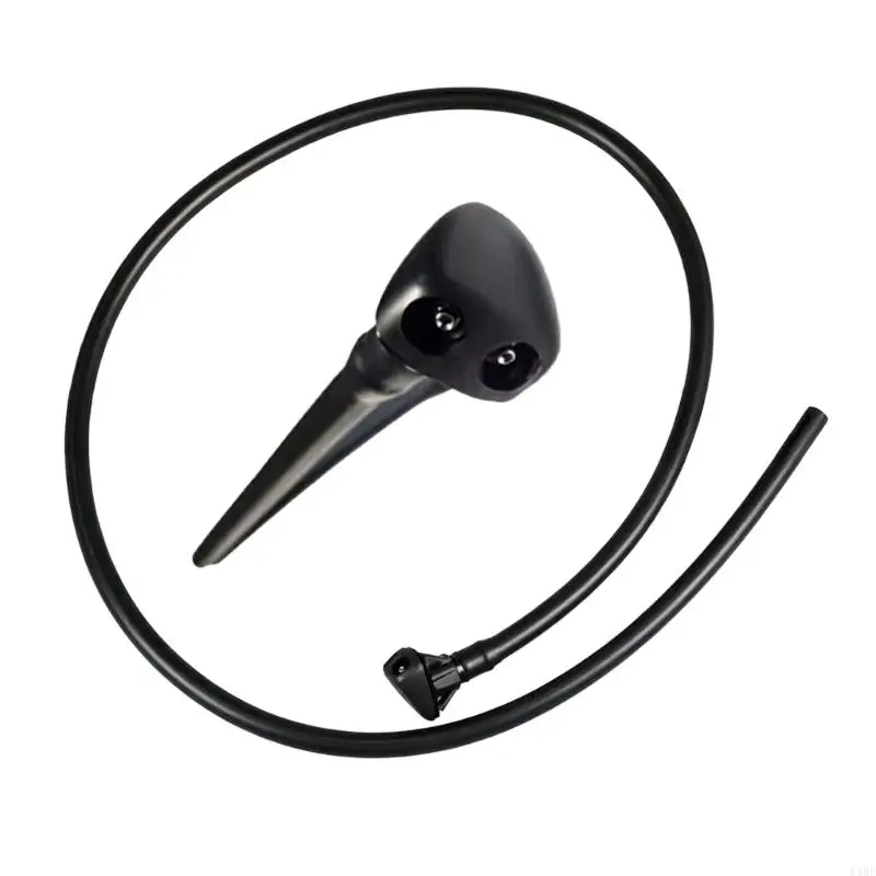 D5BE Nylon Washer Nozzle Replacement Component, Black Windshield Washer Part for Vehicle Washer System Maintenance Use 8265A570