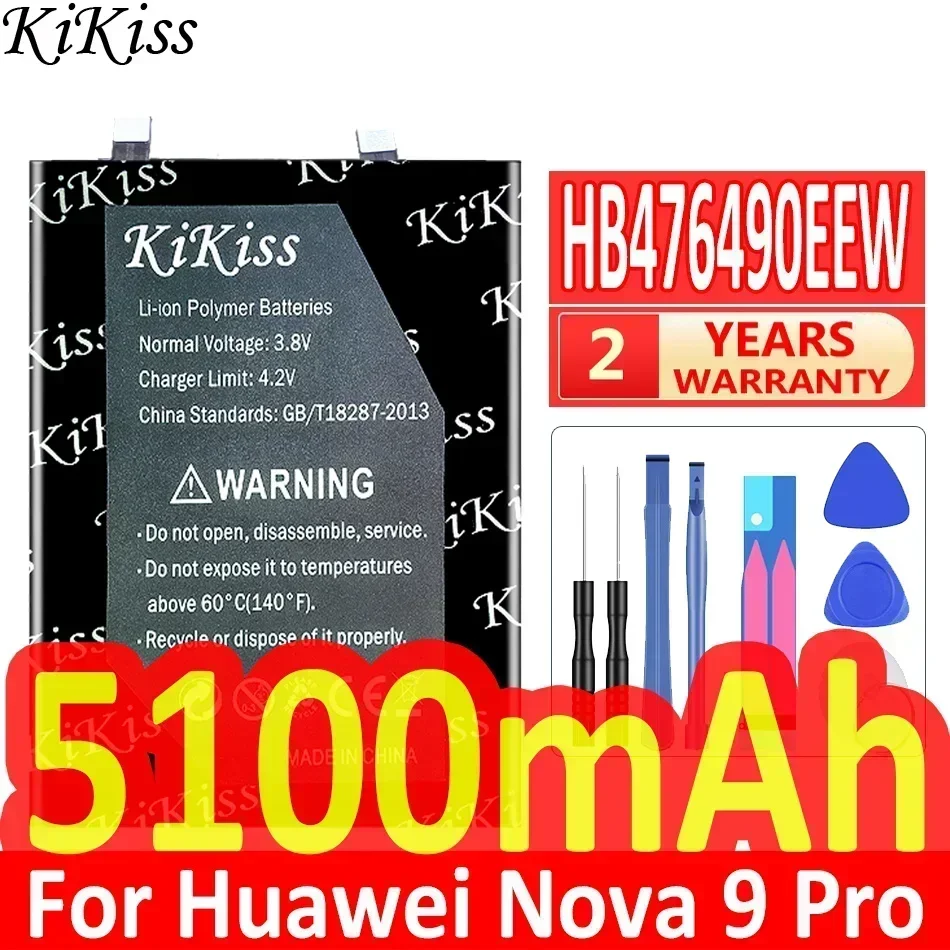 

Аккумулятор KiKiss 5100 мАч HB 476490 EEW для Huawei Nova 9 Pro для Honor 50 pro