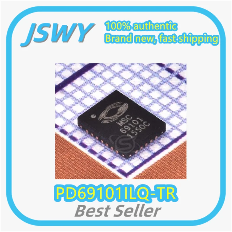 

(3/30 pcs) PD69101ILQ-TR PD69101 QFN-24 Power Management IC Brand New Authentic Electronics
