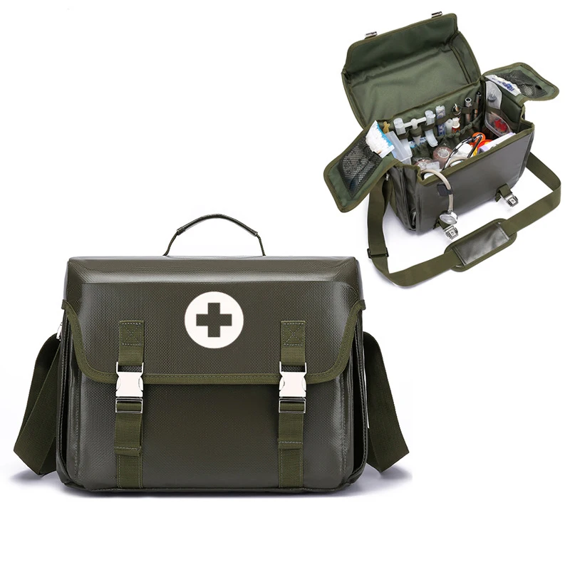 Kit di pronto soccorso vuoto all'aperto Kit medico Kit di sopravvivenza di salvataggio borsa da visita per medico di famiglia Kit medico resistente all'usura impermeabile