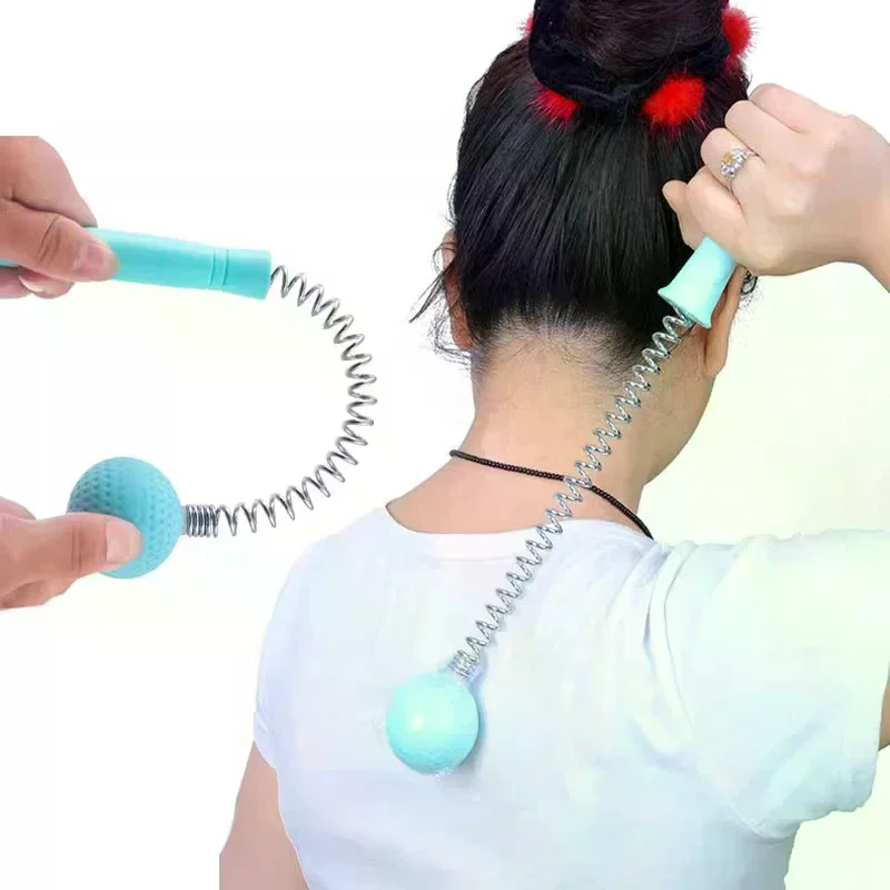 /ACR/Manual Massage Hammer Stick Ball Body Massager Spring Elastic Knock Shoulder Arm Leg Hip Waist Whole Massage Tool